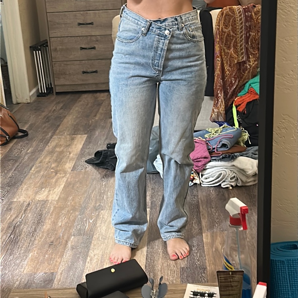 Princess Polly Straight Jean - Light Wash